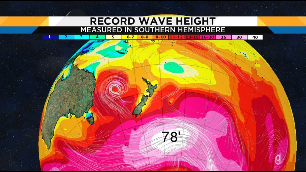 Researchers record largest wave ever